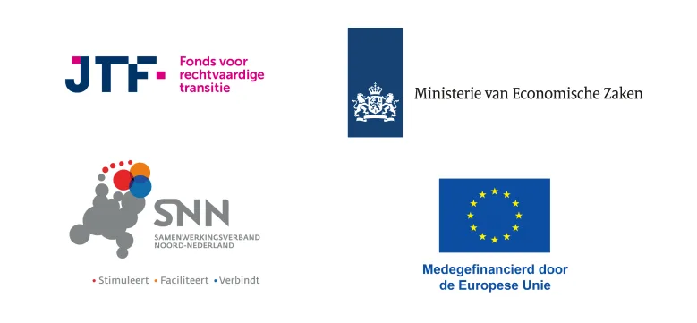 Logo of the Just Transition Fund (JTF) and the European Union
