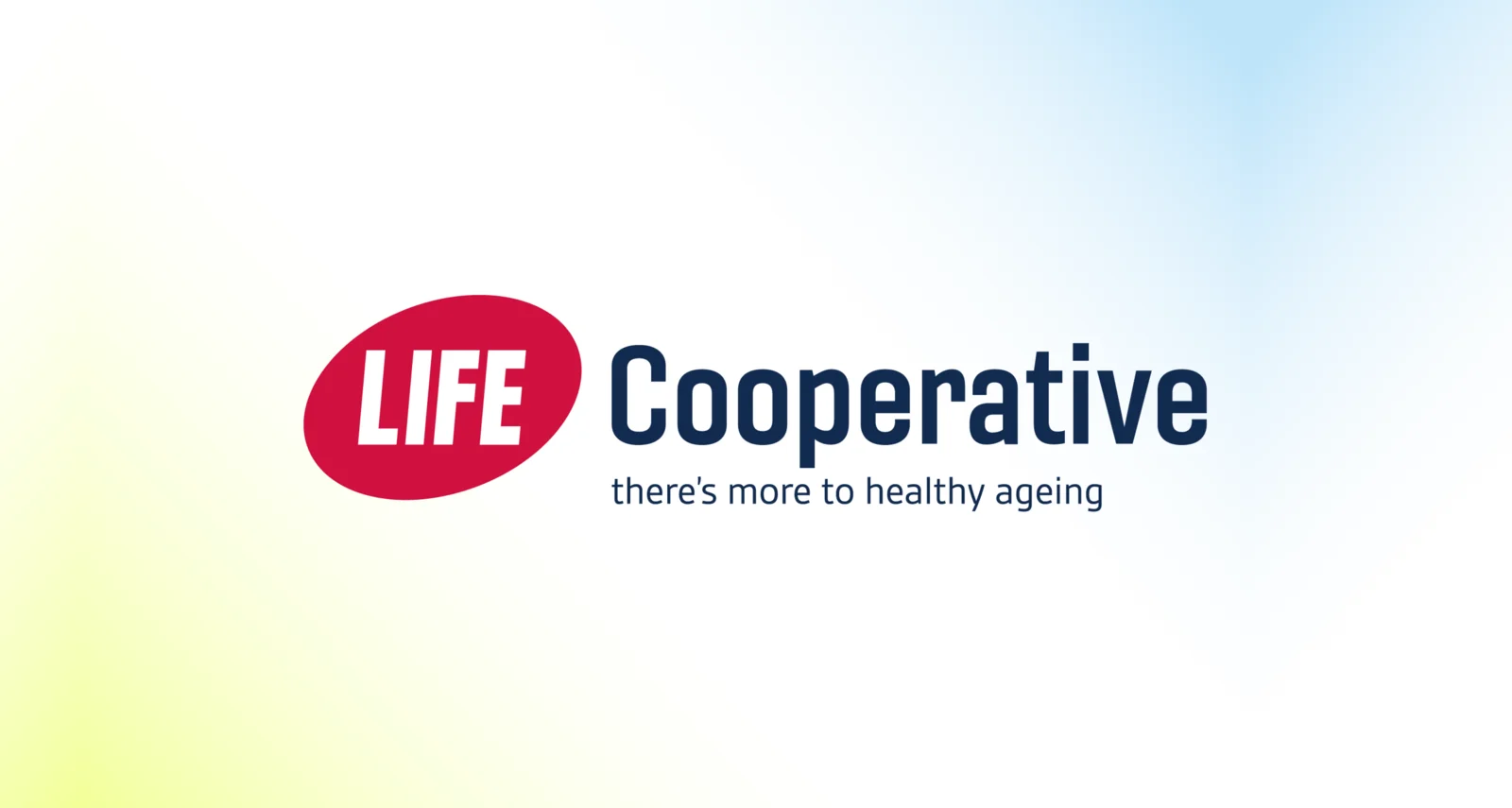 Logo of LIFE Cooperative, with the tagline there's more to healthy ageing